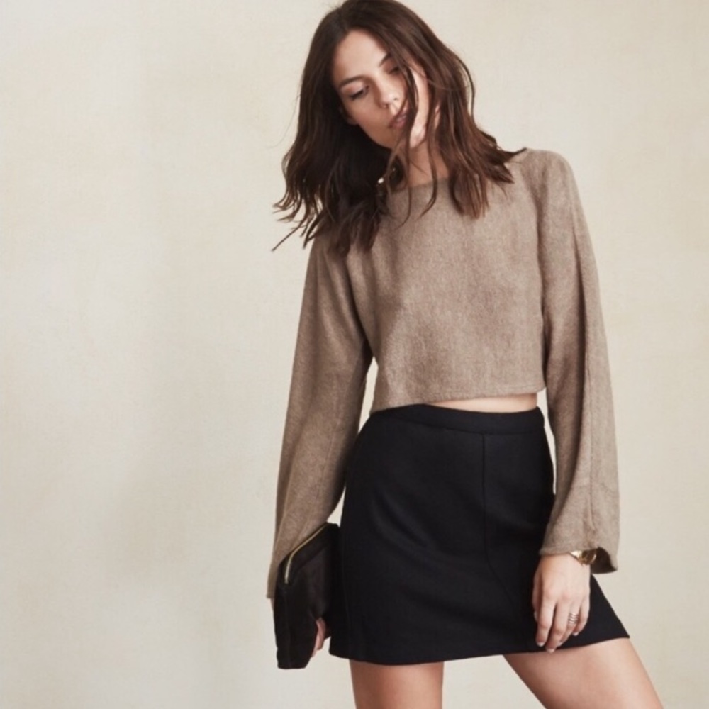 Reformation cropped sweater!
